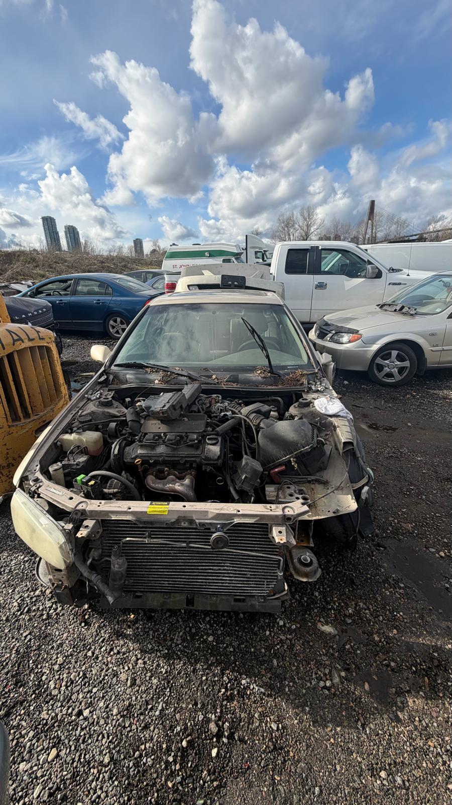 Vehicle recycling pickup near Seymour Blvd in North Vancouver